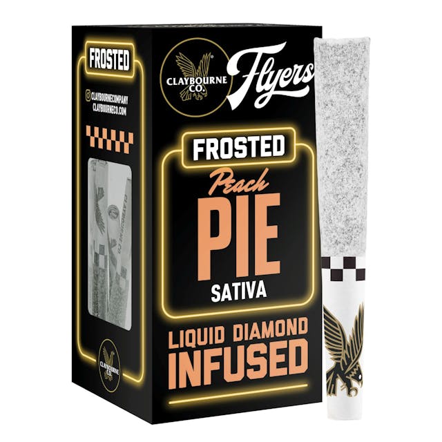 Photograph of product: Peach Pie .5g 5pk Flyers Frosted Infused - 