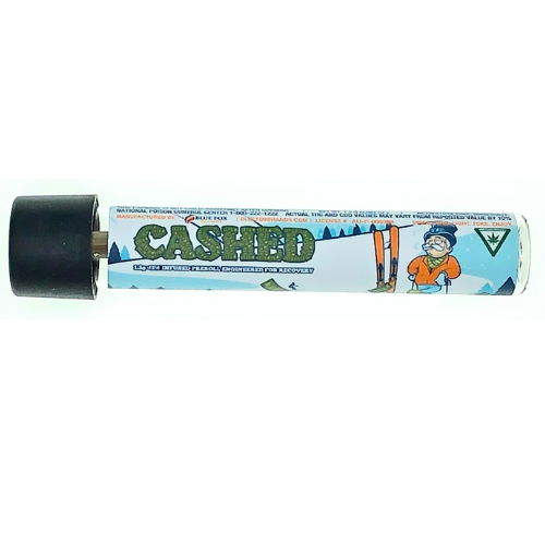 Photograph of product: Cali-Blaze Granddaddy Purple Cashed CBN Infused Pre-Roll 1.2g