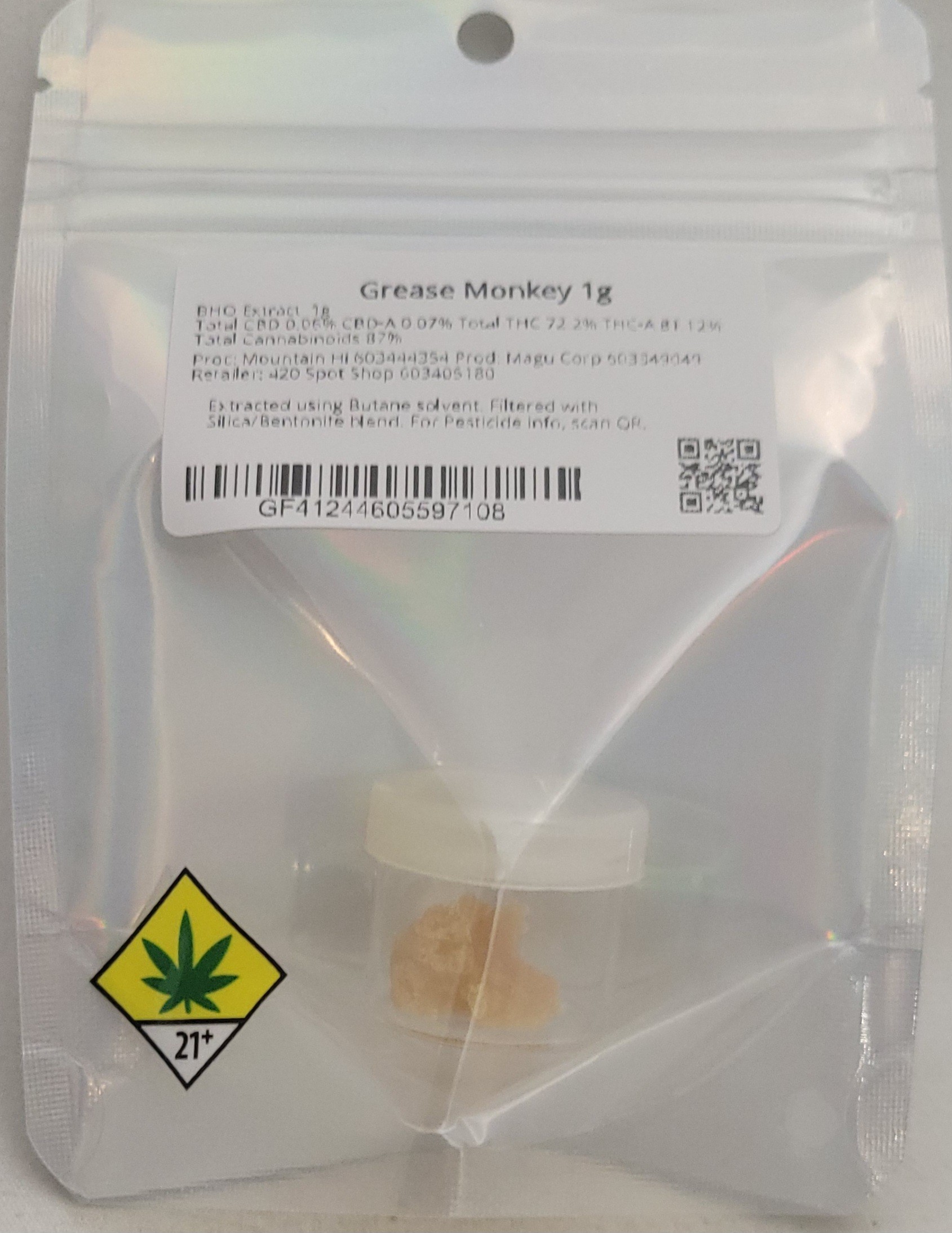Photograph of product: Grease Monkey | 1g
