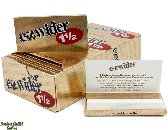 Photograph of product: E-ZWIDER | Light (GOLD) Rolling Paper | 1 1/2 Size | 24ct