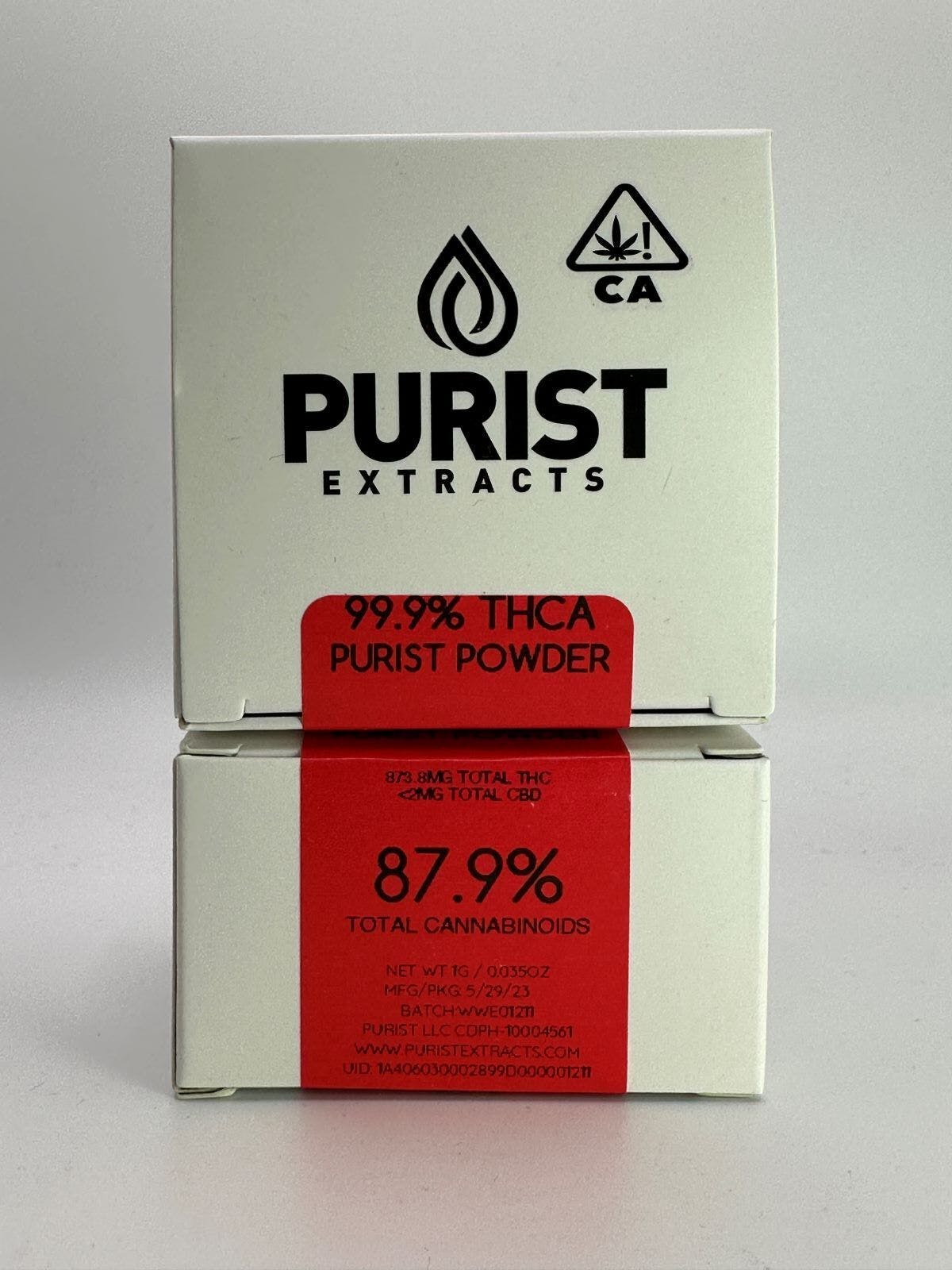 Photograph of product: Purist 1g TH-ouia Purist Powder