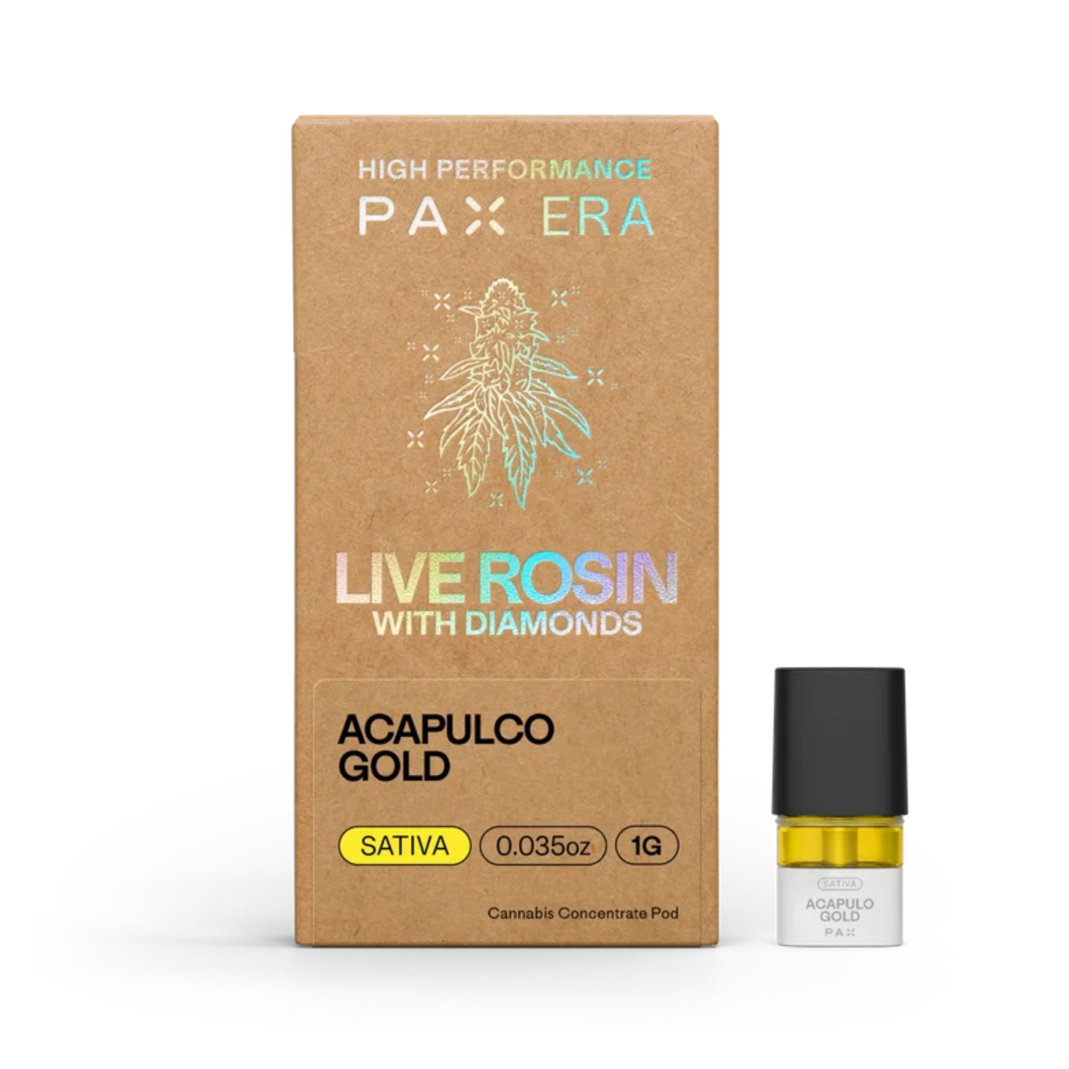 Photograph of product: Acapulco Gold | Live Rosin & Diamonds Pod | 1g