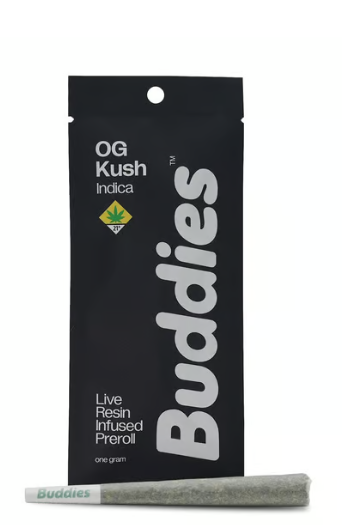 Photograph of product: OG Kush Live Resin Infused Preroll Buddies W3-137