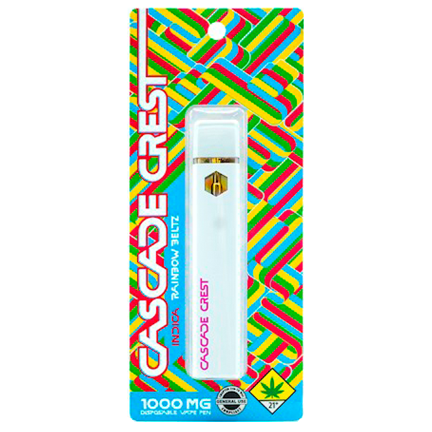 Photograph of product: Cascade Crest: Rainbow Beltz (I) - Distillate Disposable