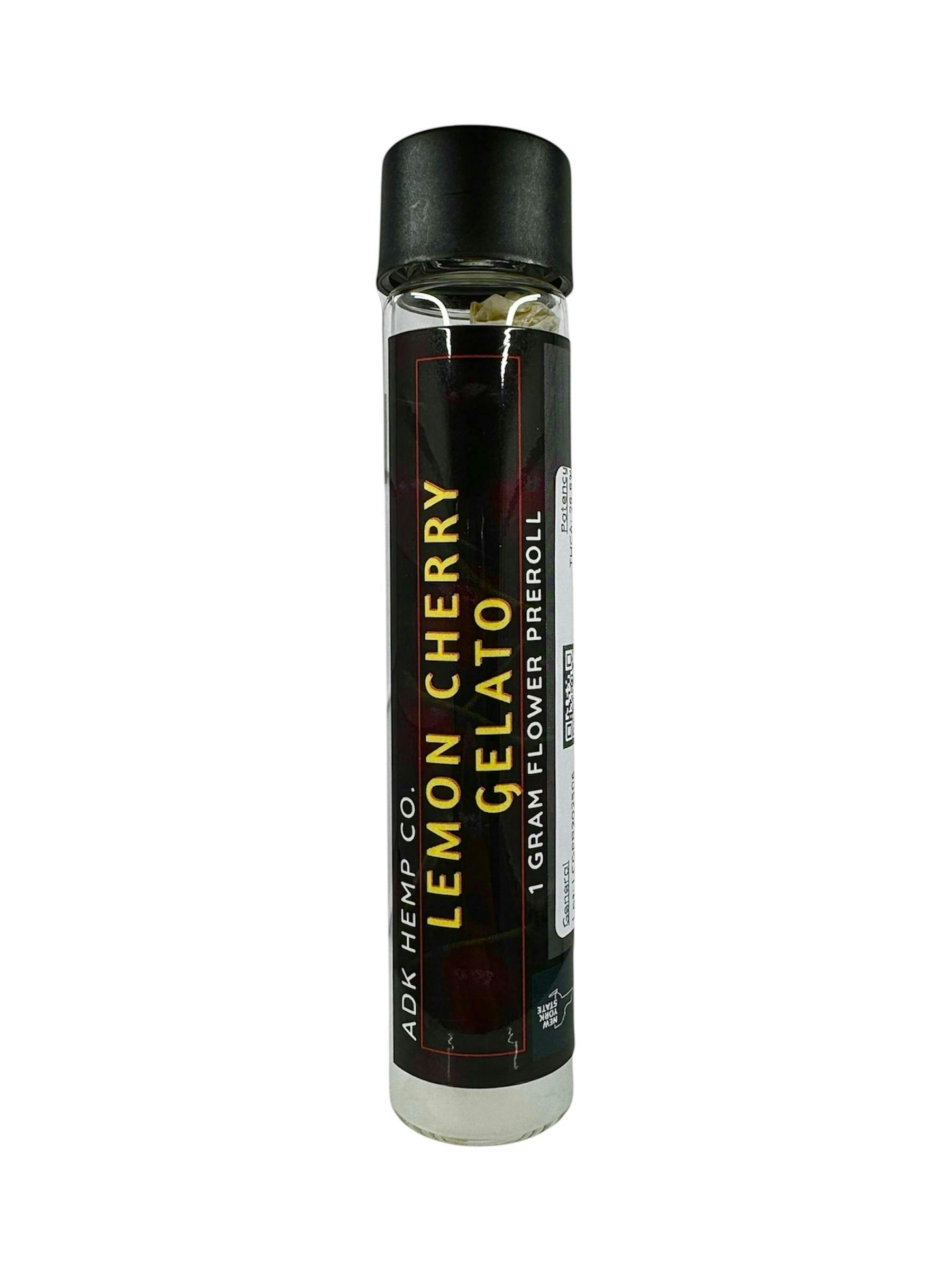 Photograph of product: ADK HEMP CO | LEMON CHERRY GELATO | PREROLL | 1G