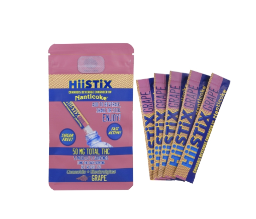 Photograph of product: Nanticoke Hiistix | Grape | 10mg Beverage Enhancer | 5pk