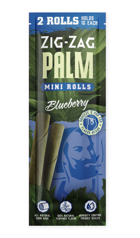 Photograph of product: ZIG-ZAG MINI ROLLS BLUEBERRY