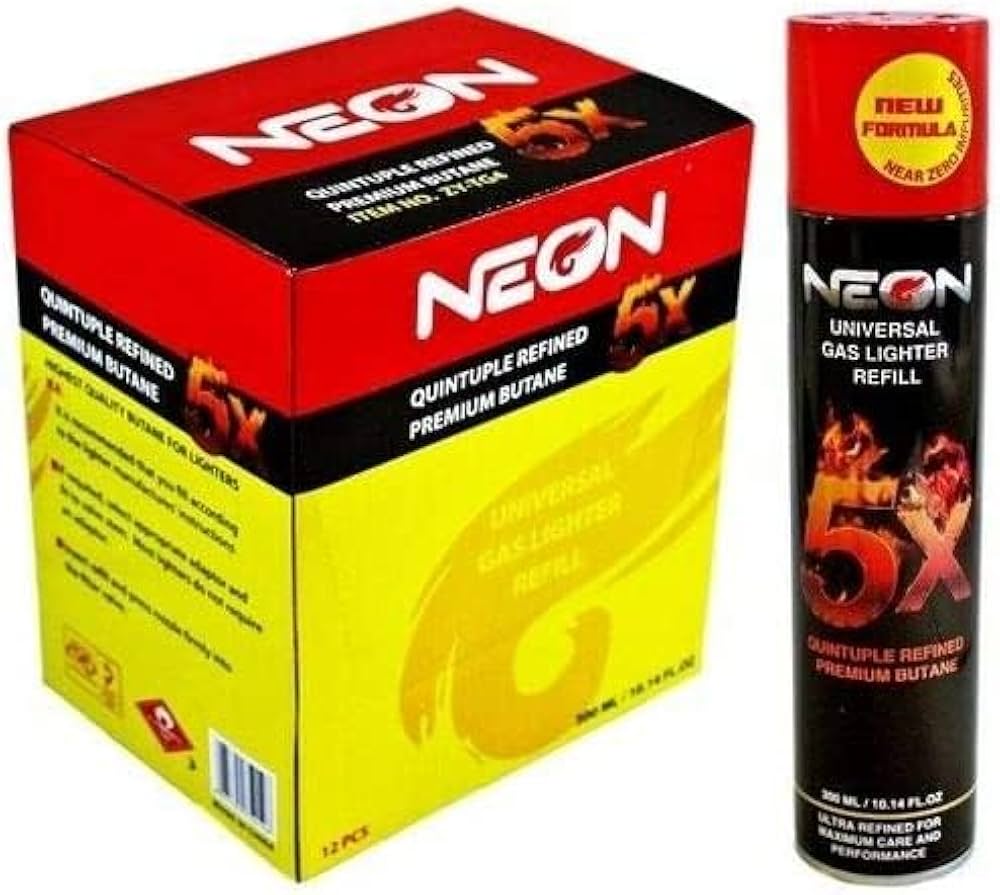 Photograph of product: Neon 5x Premium Butane