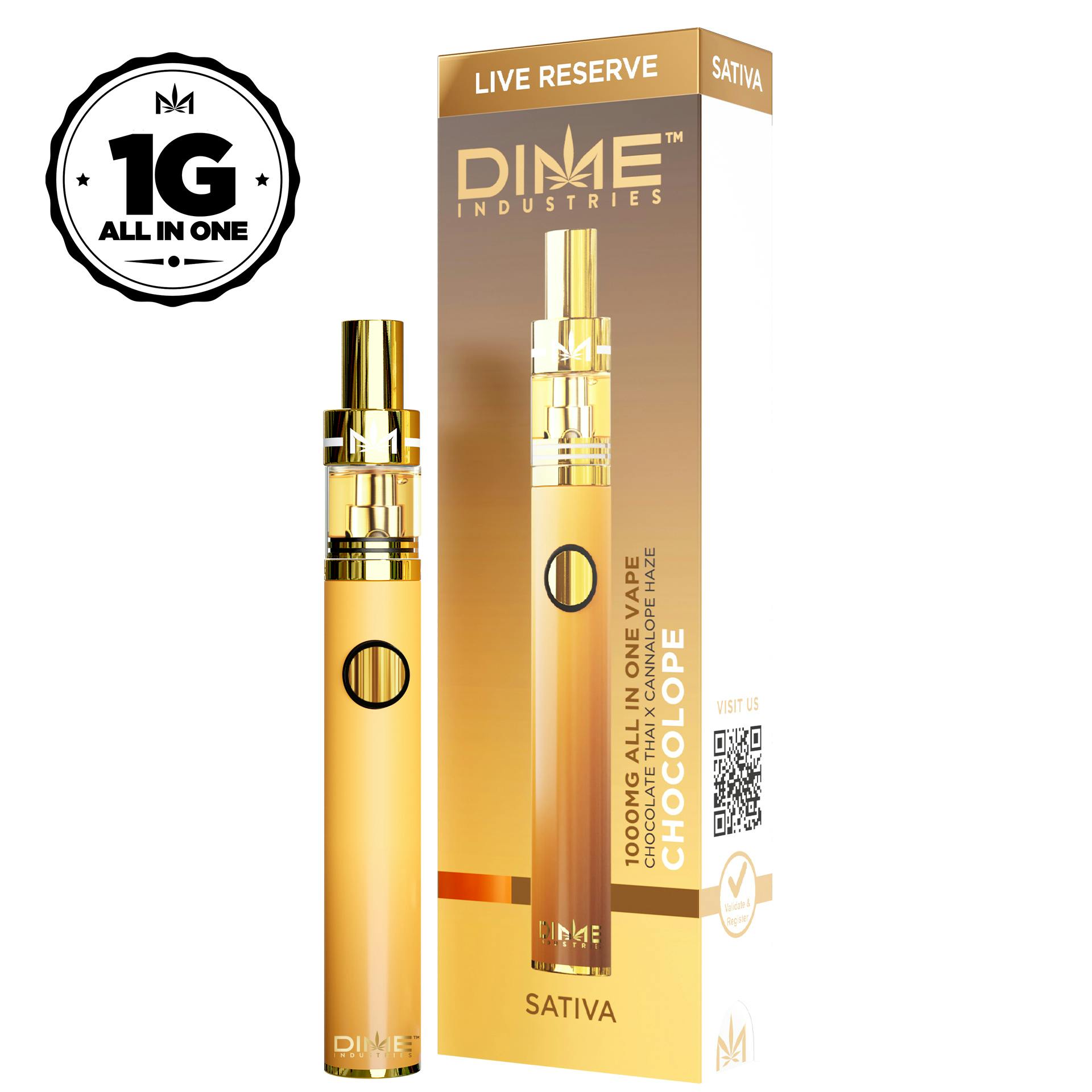 Photograph of product: DIME - DISPOSABLE (LIVE RESERVE) - - Oui'd - CHOCOLOPE