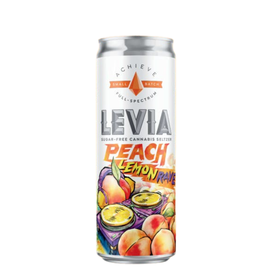 Photograph of Product: Peach Lemon Rave Seasonal Seltzer | 5mg Single