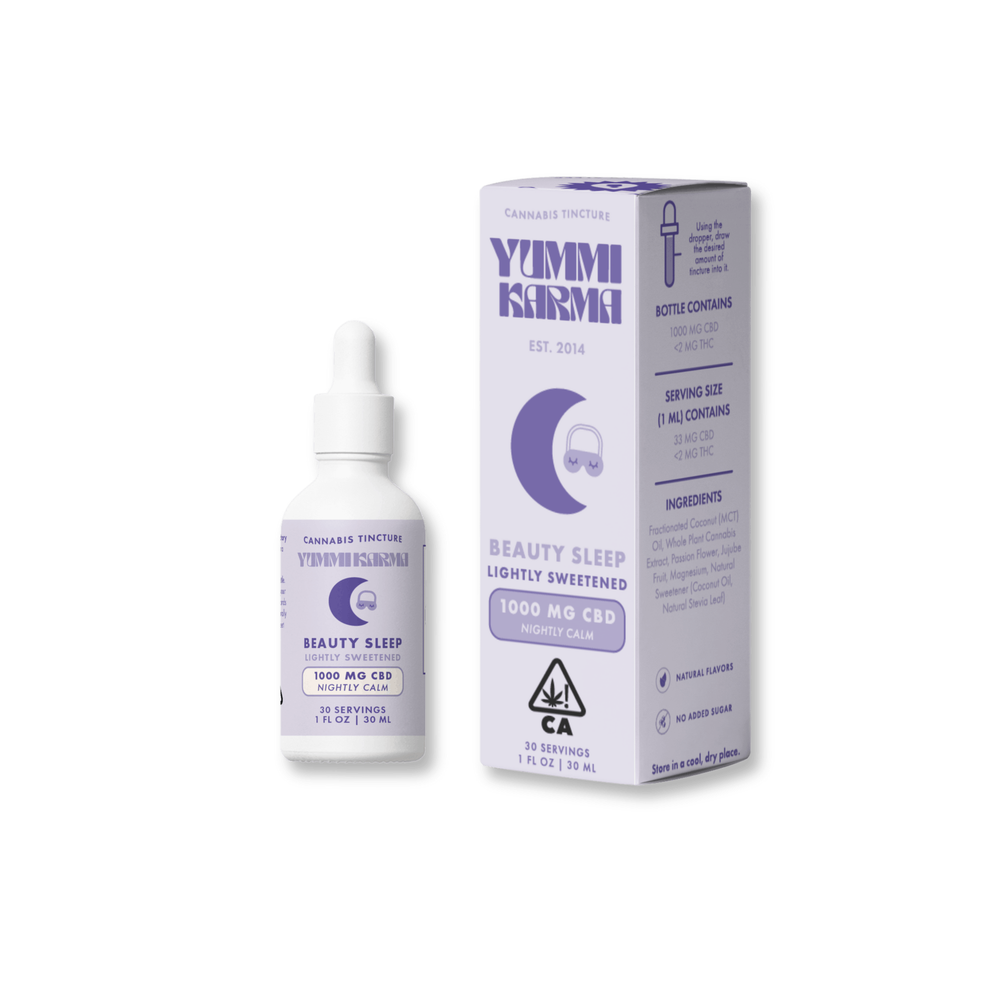 Photograph of product: YUMMI KARMA - TINCTURE - - BEAUTY SLEEP - CBD
