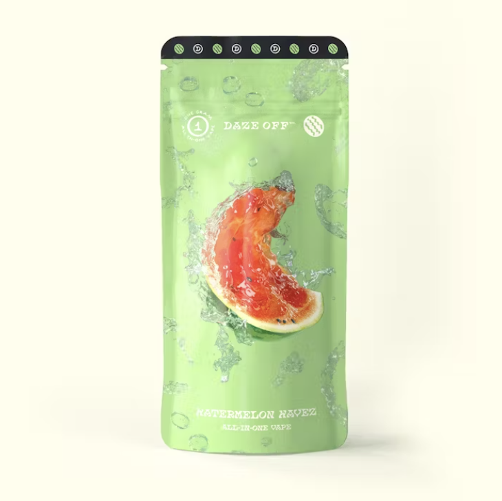 Photograph of product: DAZE OFF WATERMELON WAVE DISPOSABLE 1G