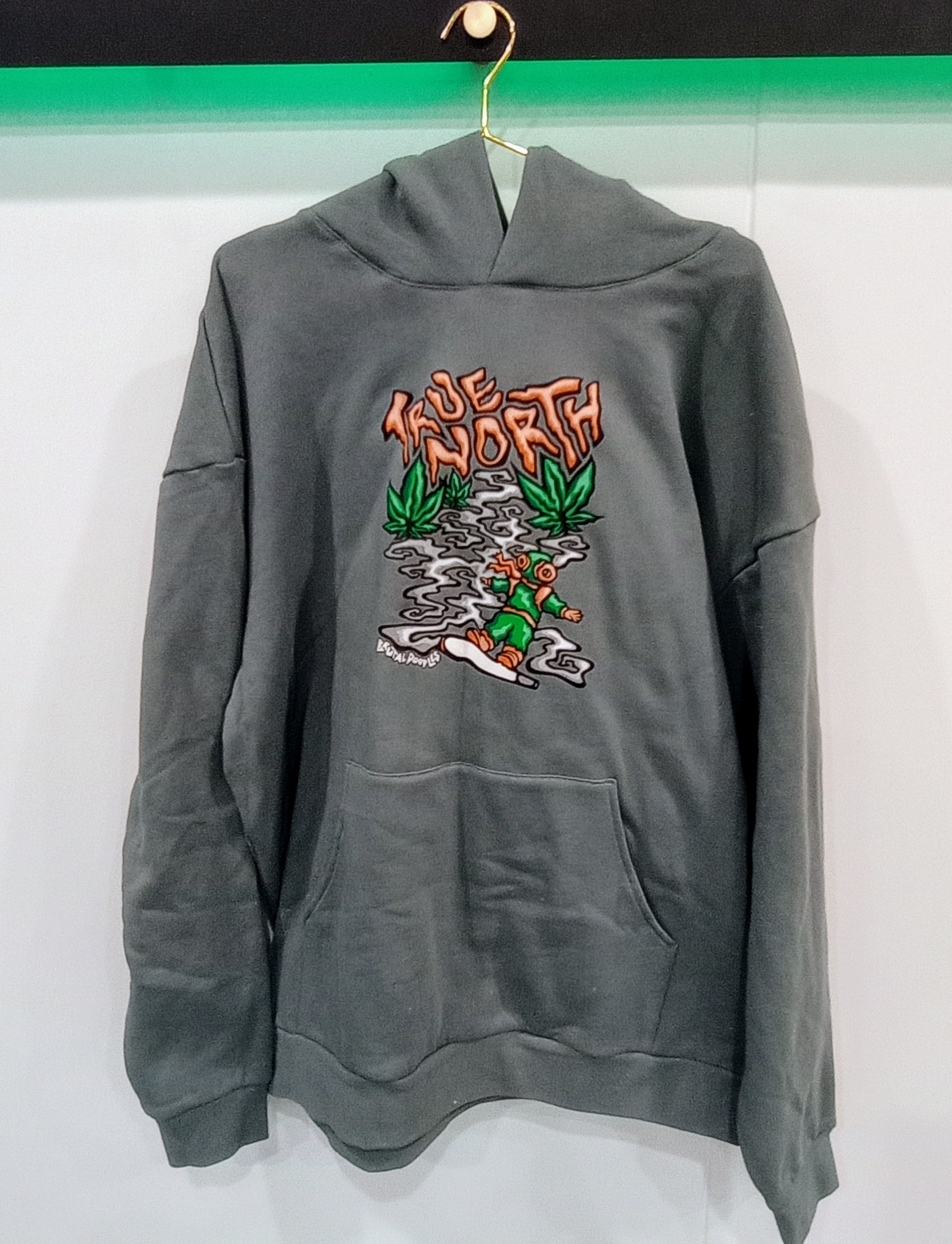 Photograph of product: X-Large True North/Brutal Doodles Hoodie - Blue Magic
