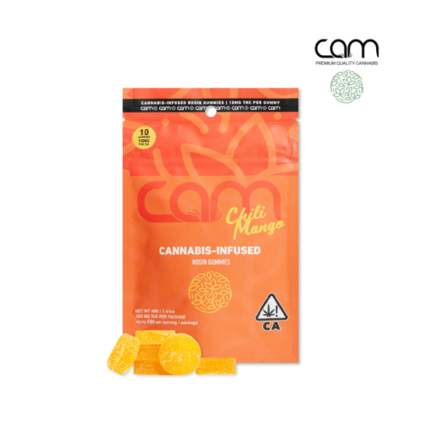 Photograph of product: CHILI MANGO TH-oui 100MG ROSIN INFUSED 10 PACK GUMMIES