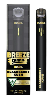Photograph of product: Blackberry Kush | Live Resin Disposable 1g