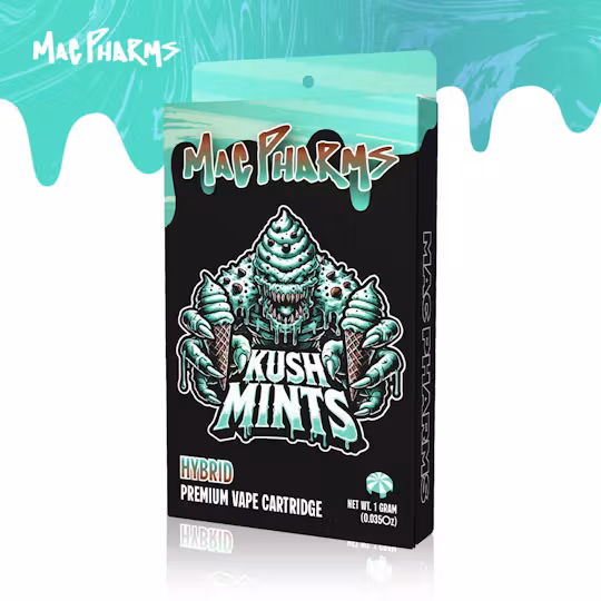 Photograph of product: Mac Pharms - Kush Mints - Vape Cart