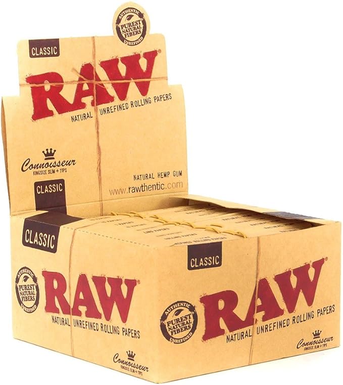 Photograph of product: King Size Connoisseur Rolling Paper + Tips