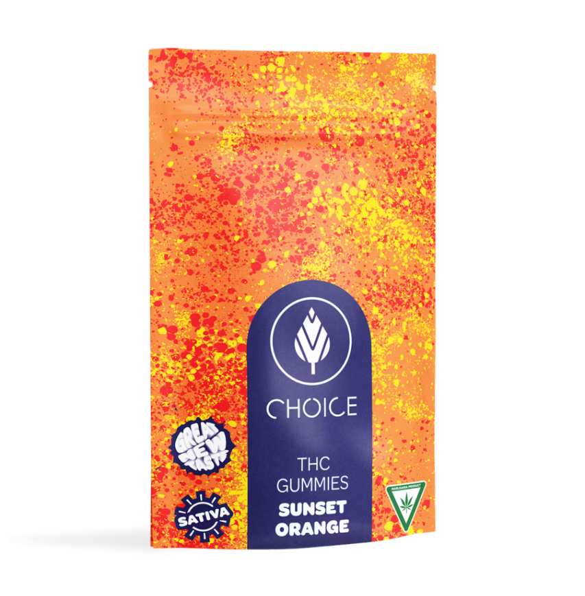 Photograph of product: Sunset Orange | Oui'd TH-oui | Gummies | 10mg | 10pk