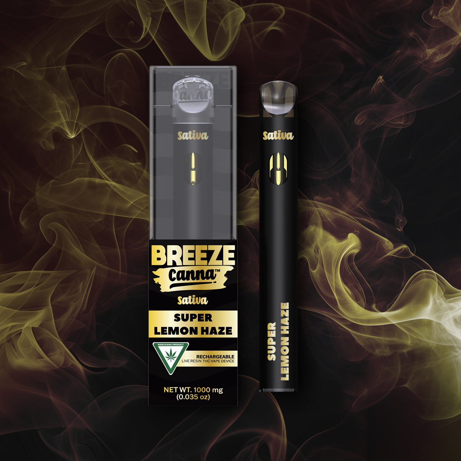 Photograph of product: Breeze Live Resin - GG4 1G Disposable