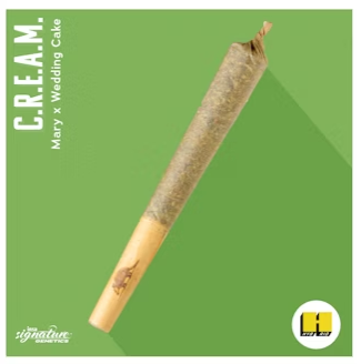 Photograph of product: C.R.E.A.M. - Pre-Roll - 1.0g
