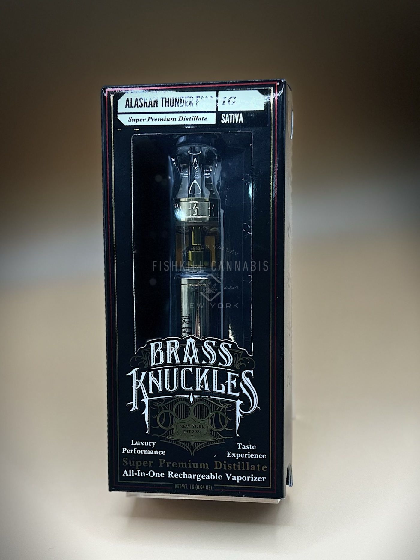 Photograph of product: Alaskan Thunder Fu#! - AiO Vape - Brass Knuckles