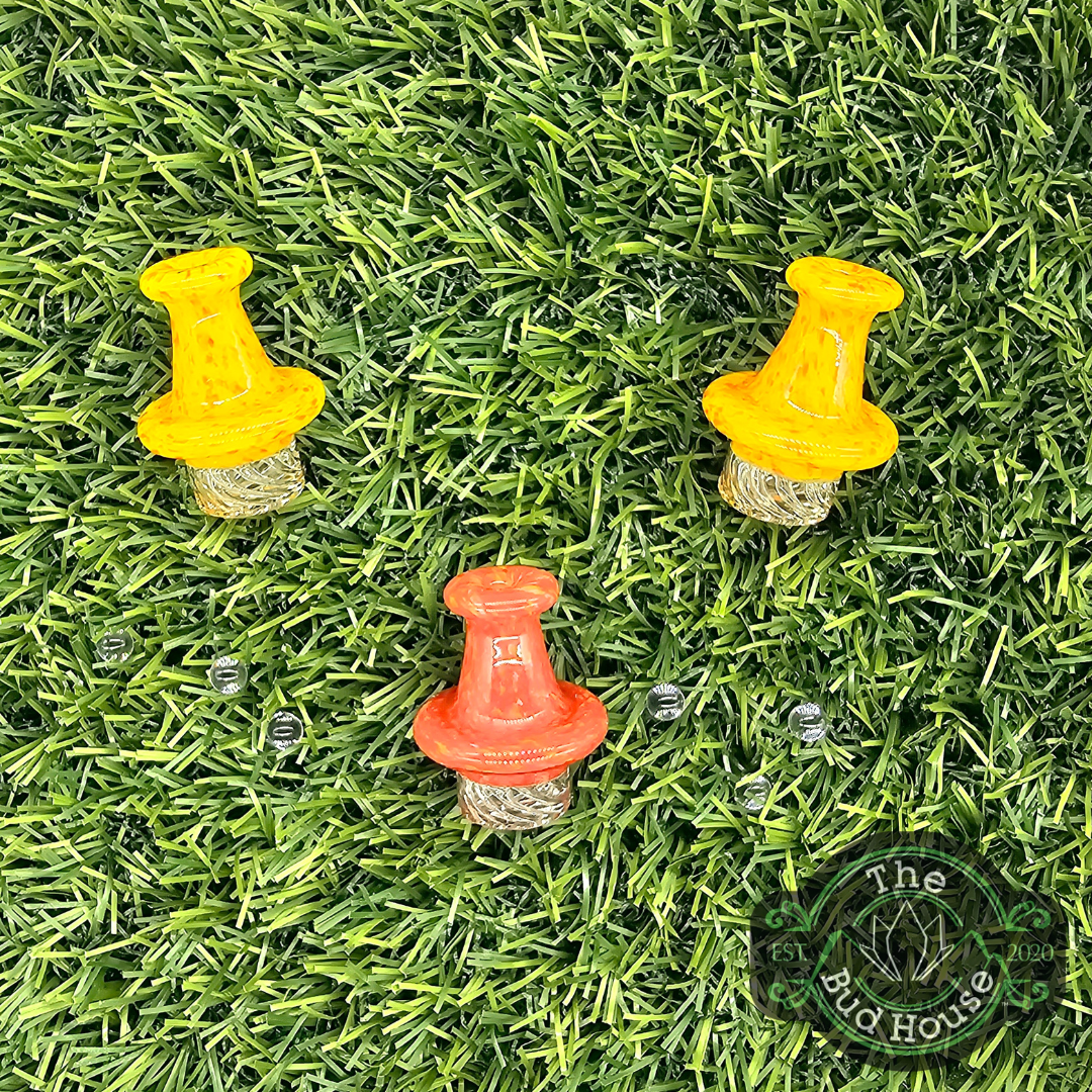 Photograph of product: FRITS CARB CAP WITH QUARTS TERP BEADS THREE PACK - BOTH
