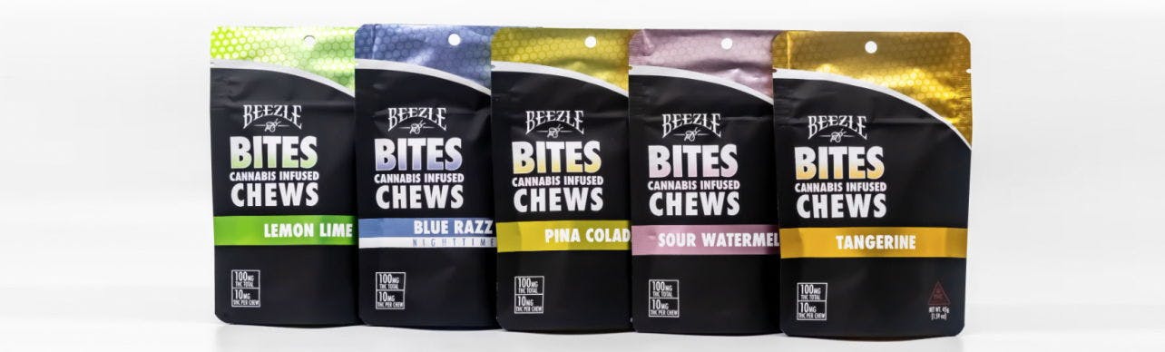 Photograph of product: Beezle Bites - Pina Colada Live Resin Chews (10ct/10mg)