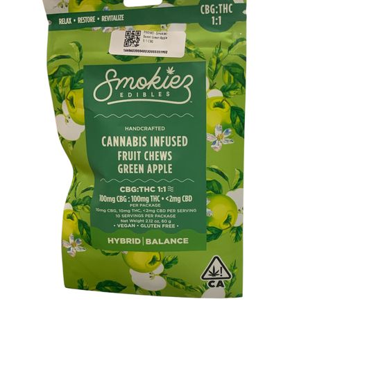 Photograph of product: Smokiez - Sweet Green Apple 1:1 CBG - 
