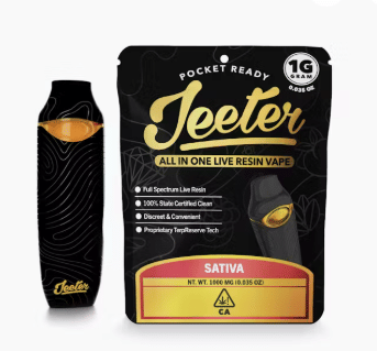 Photograph of product: Jeeter: Vortex All-In-One Live Resin Disposable - 1g - 