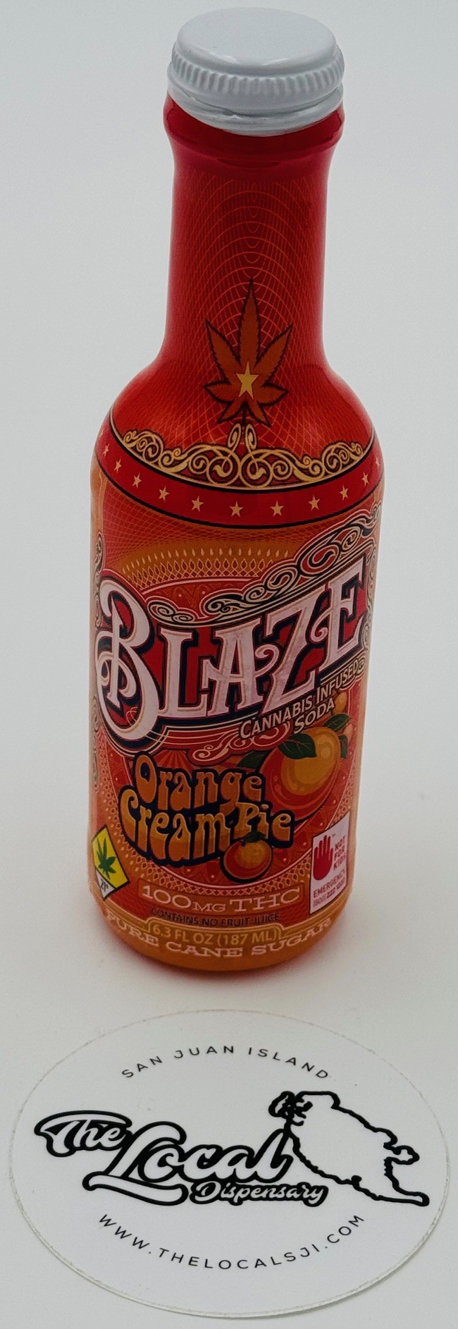 Photograph of product: Orange Cream Infused Soda 100mg