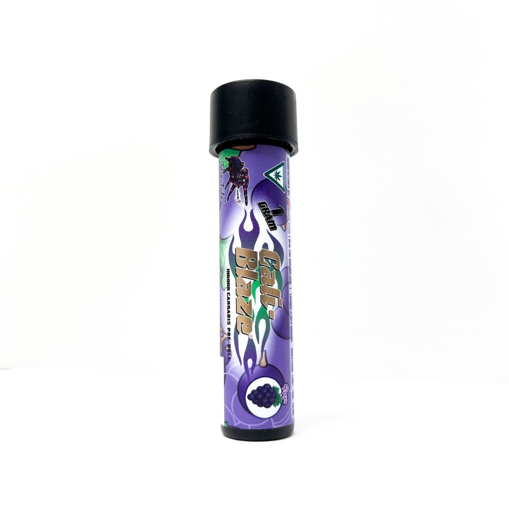 Photograph of product: CALI-BLAZE | ICC | Infused Pre-Roll | Tarantula | Grape