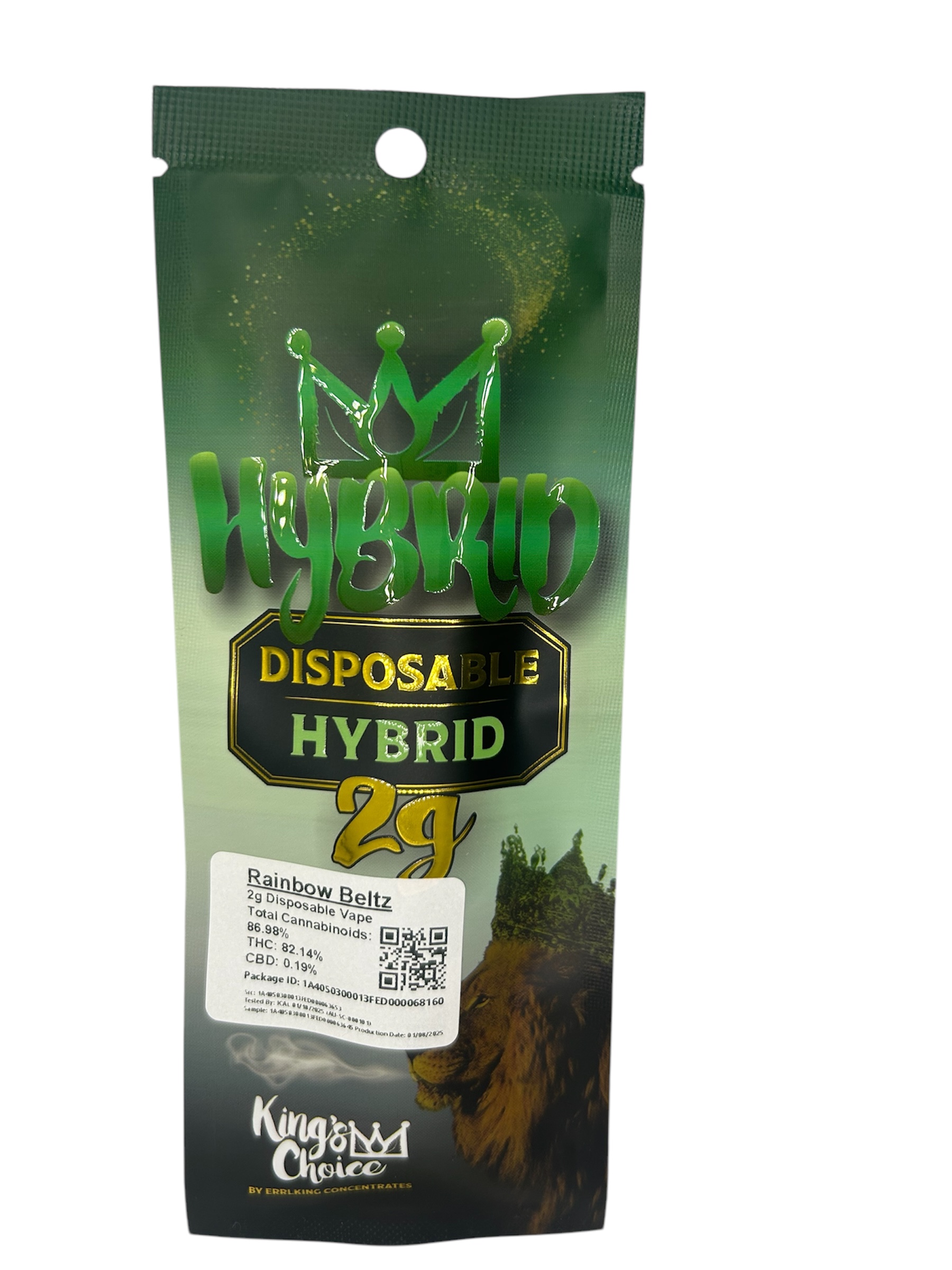 Photograph of product: Rainbow Beltz | 2g Aio