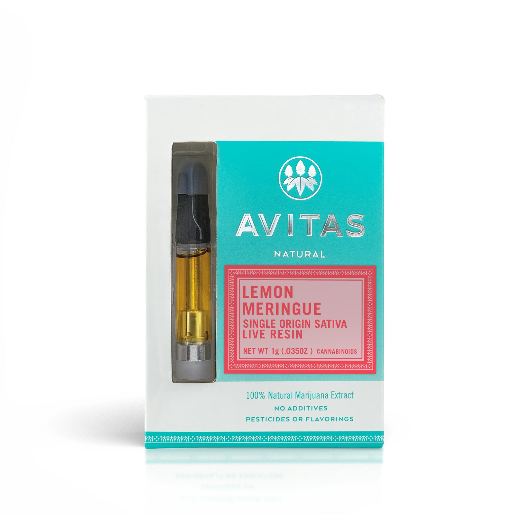 Photograph of product: Avitas | Lemon Meringue | Live Resin Cartridge | 1g