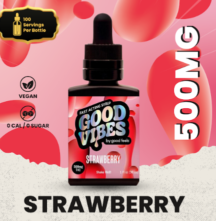 Photograph of product: Strawberry Fast-Acting Syrup 30mL  (500mg)