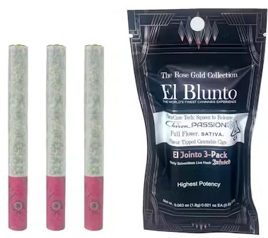 Photograph of product: El Blunto - 1.8G au chocolat Infused Jointo 3PK - Chiron Passion [S]
