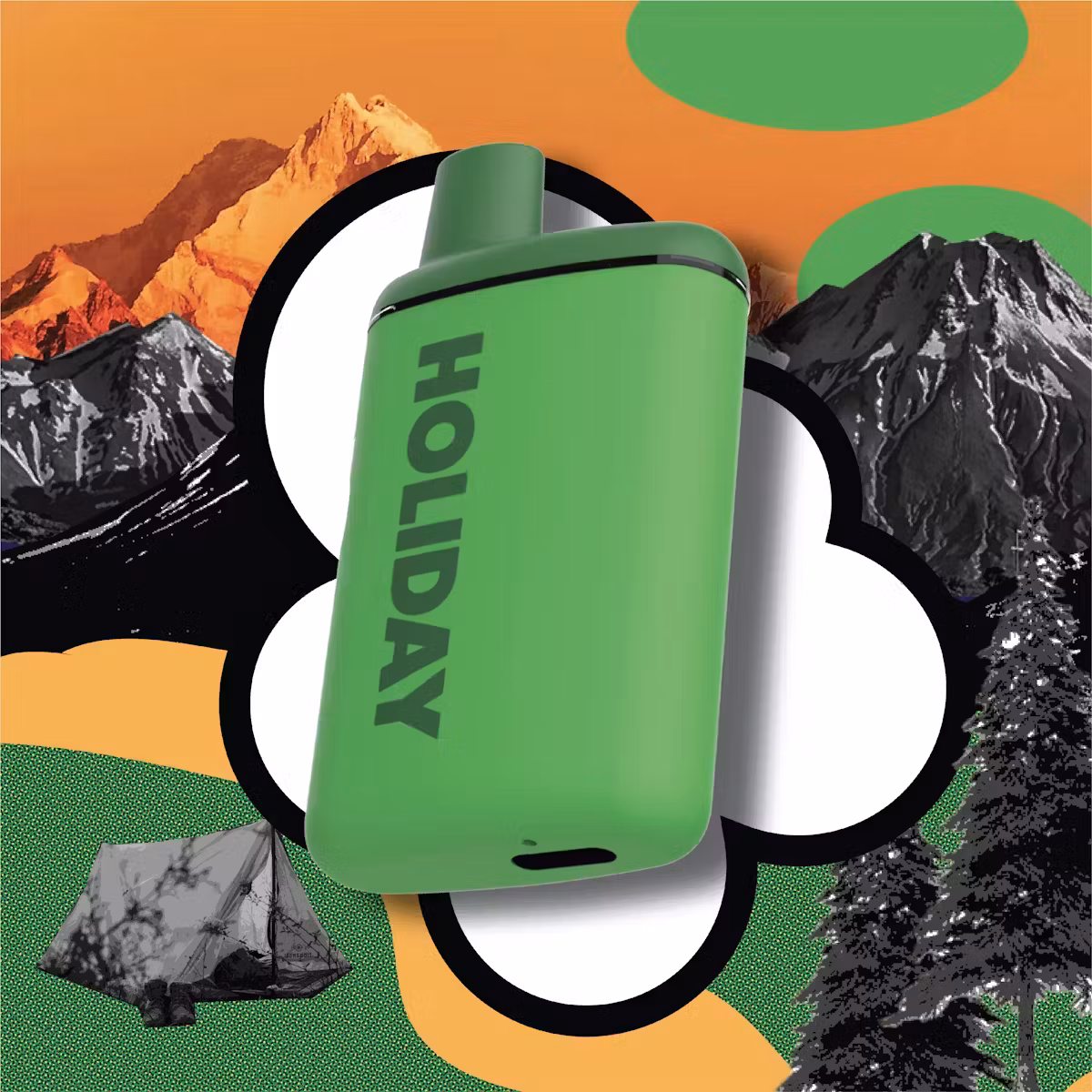 Photograph of product: Happy Camper (H) Disposable Vape | Holiday