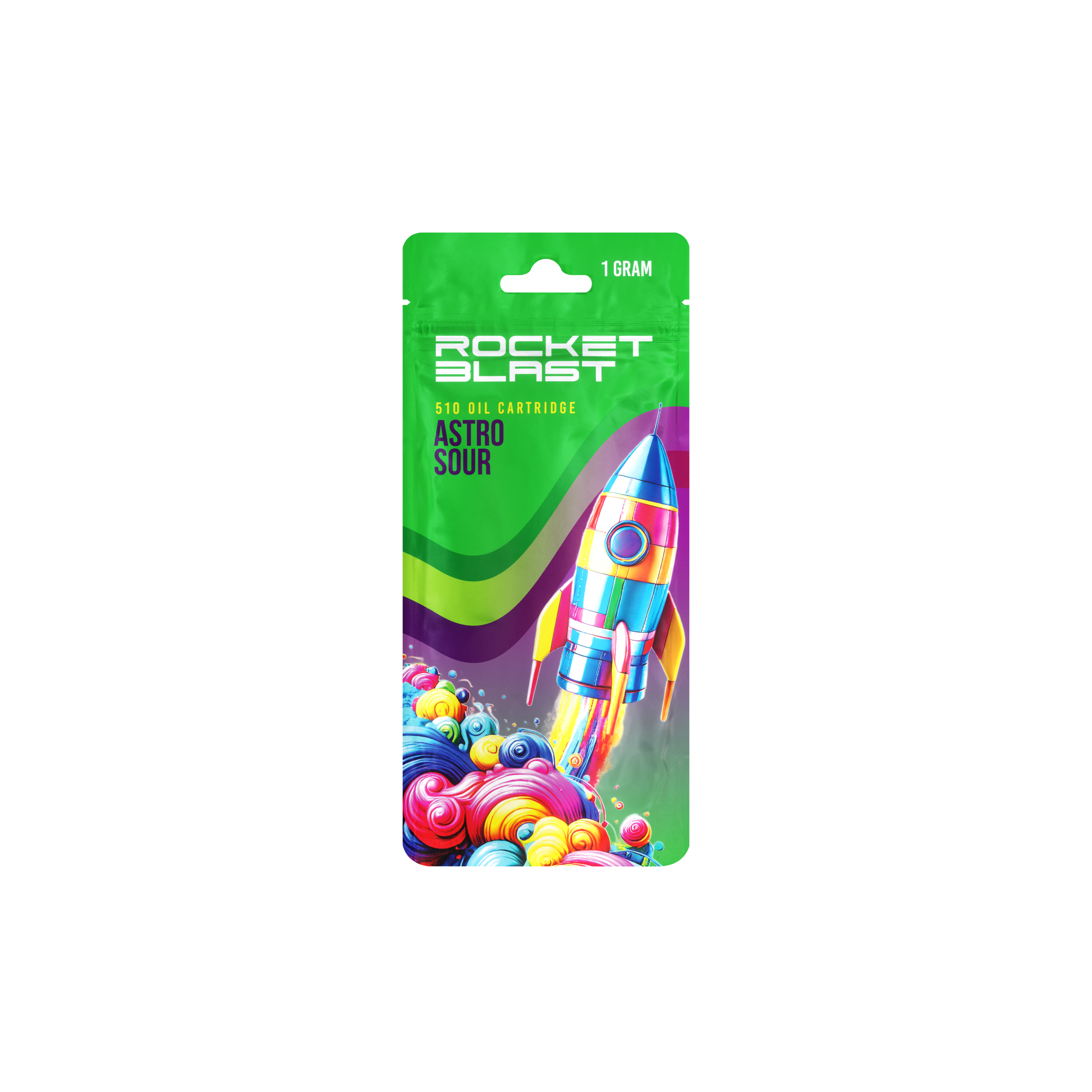 Photograph of product: Rocket Blast | Astro Sour | 1G 510 Distillate Cartridge