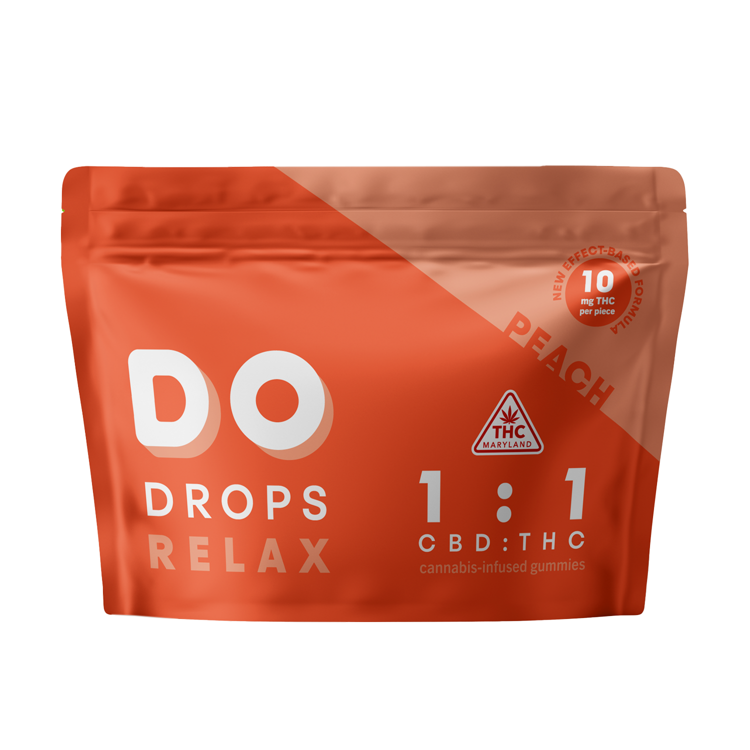 Photograph of Product: Peach 1:1 Fruit Chews [10pk] (100mg CBD/100mg THC)