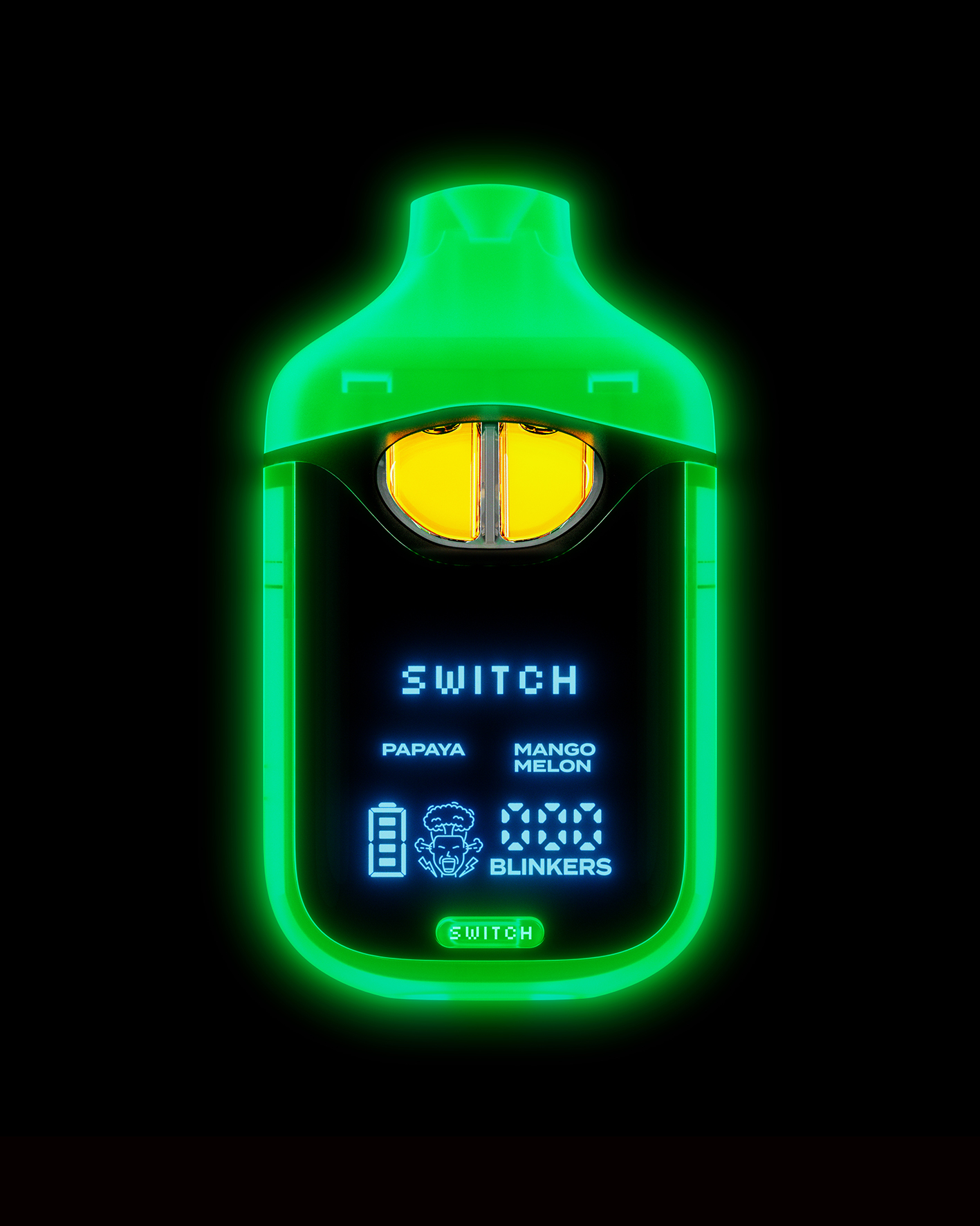 Photograph of product: Papaya x Mango Melon Liquid Live Diamonds Disposable Dual Chamber Vape