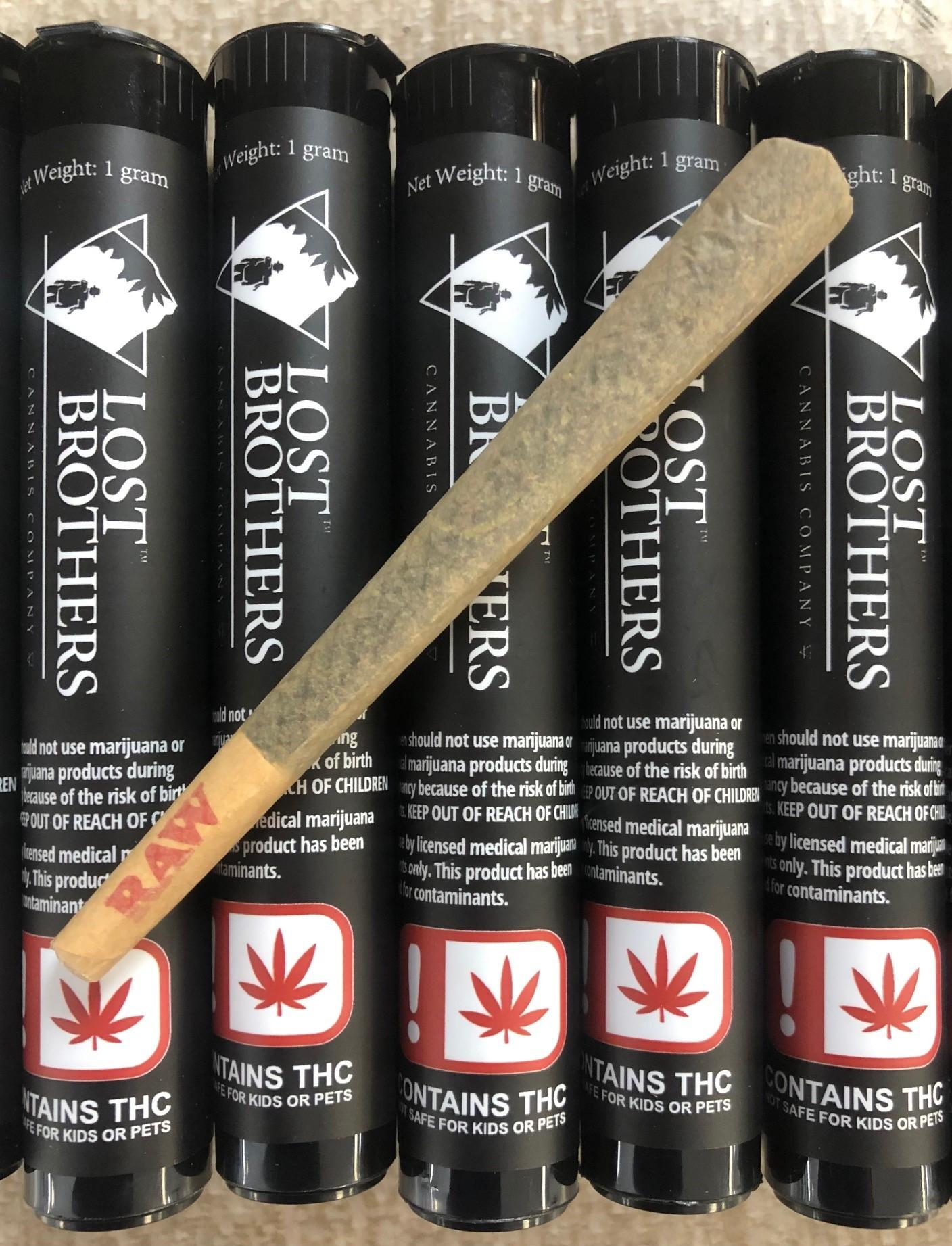 Photograph of product: Oui'd Pre-roll | Kush Mints Lost Brothers