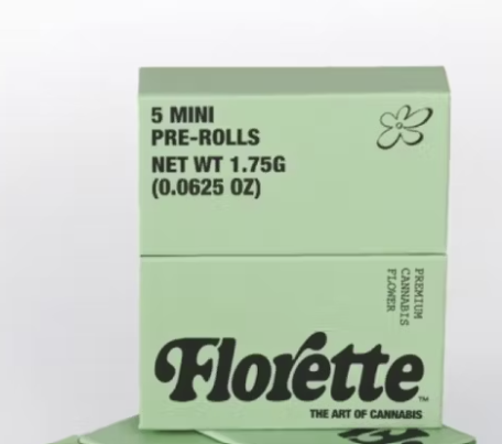 Photograph of product: Florette Blue Zushi Pre Roll 5 Pack