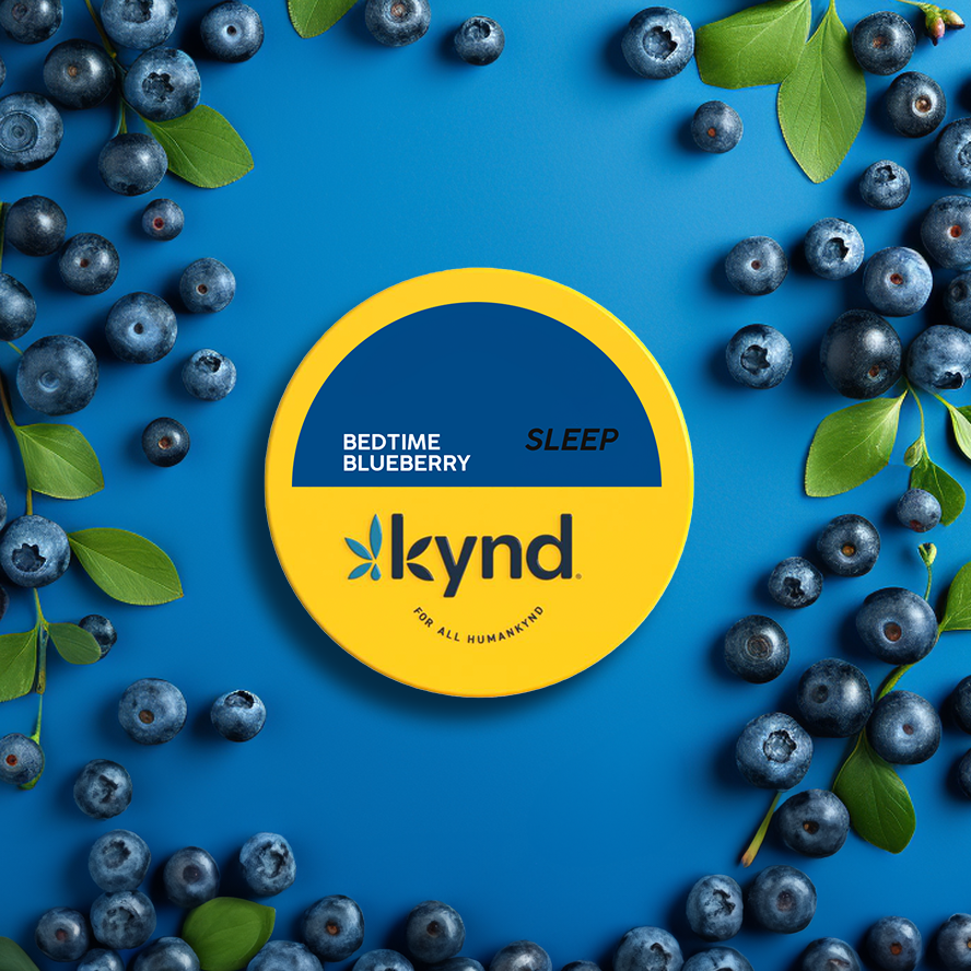 Photograph of product: Kynd | Bedtime Blueberry Gummies 100mg