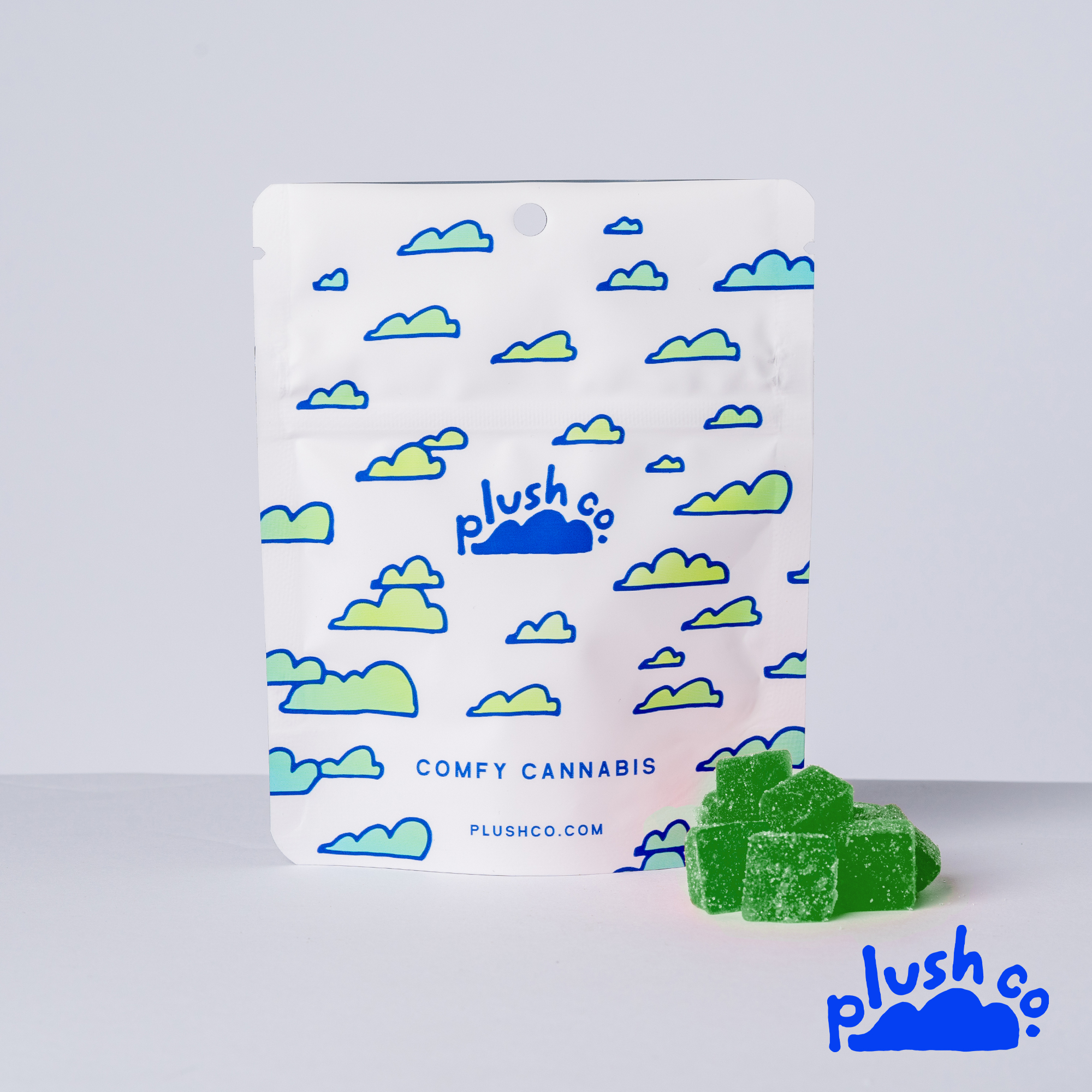 Photograph of product: PlushCo | Green Apple  Gummies | 200mg | 4pc x 50mg