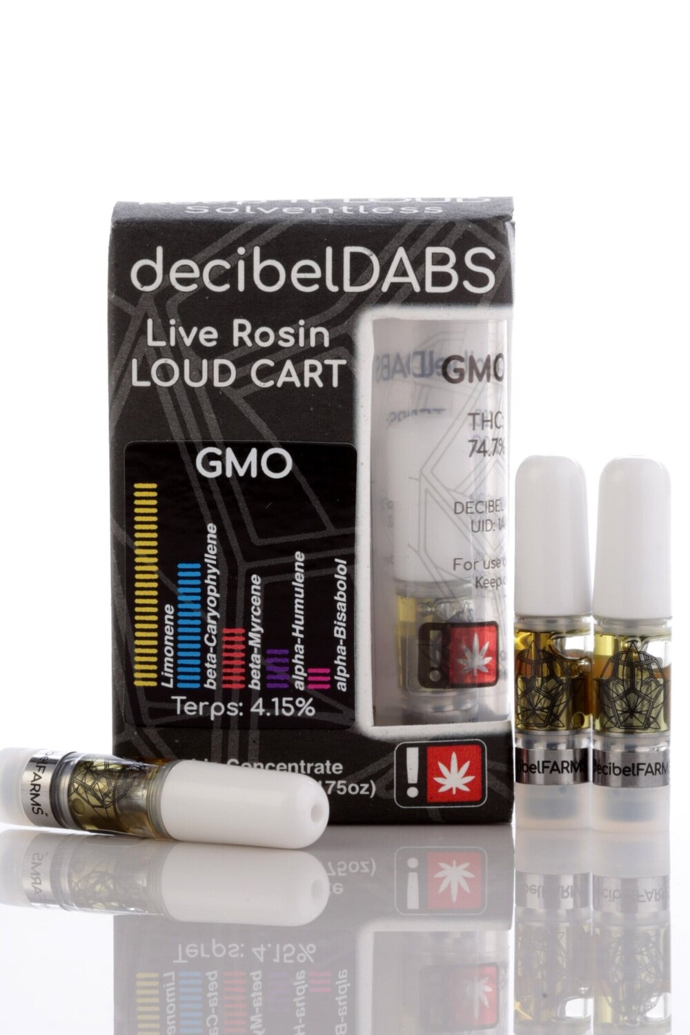 Photograph of product: Orange Cannoli | Live Rosin | Cartridge 0.5g