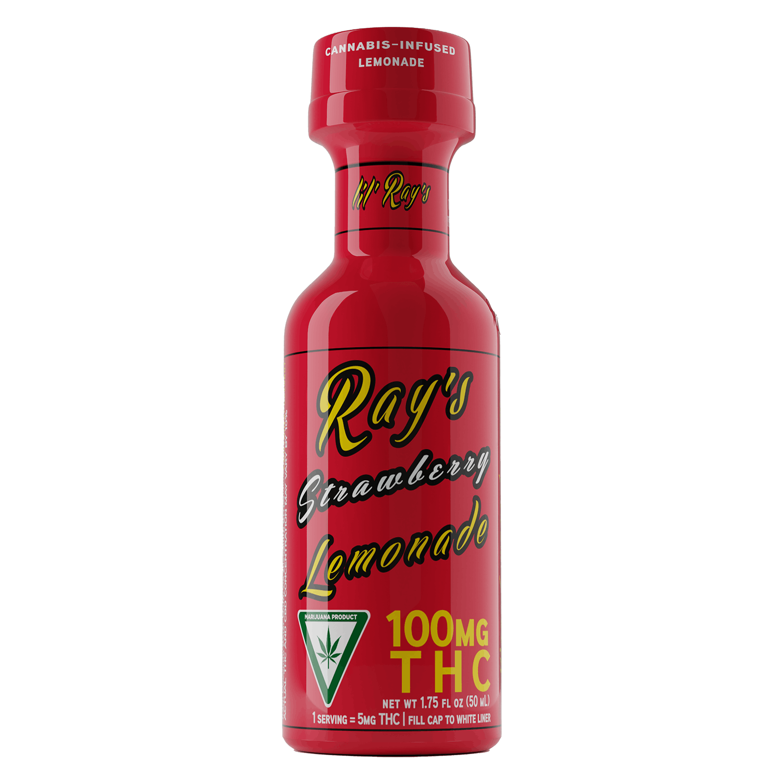 Photograph of product: Strawberry lil' Ray's 100mg TH-oui