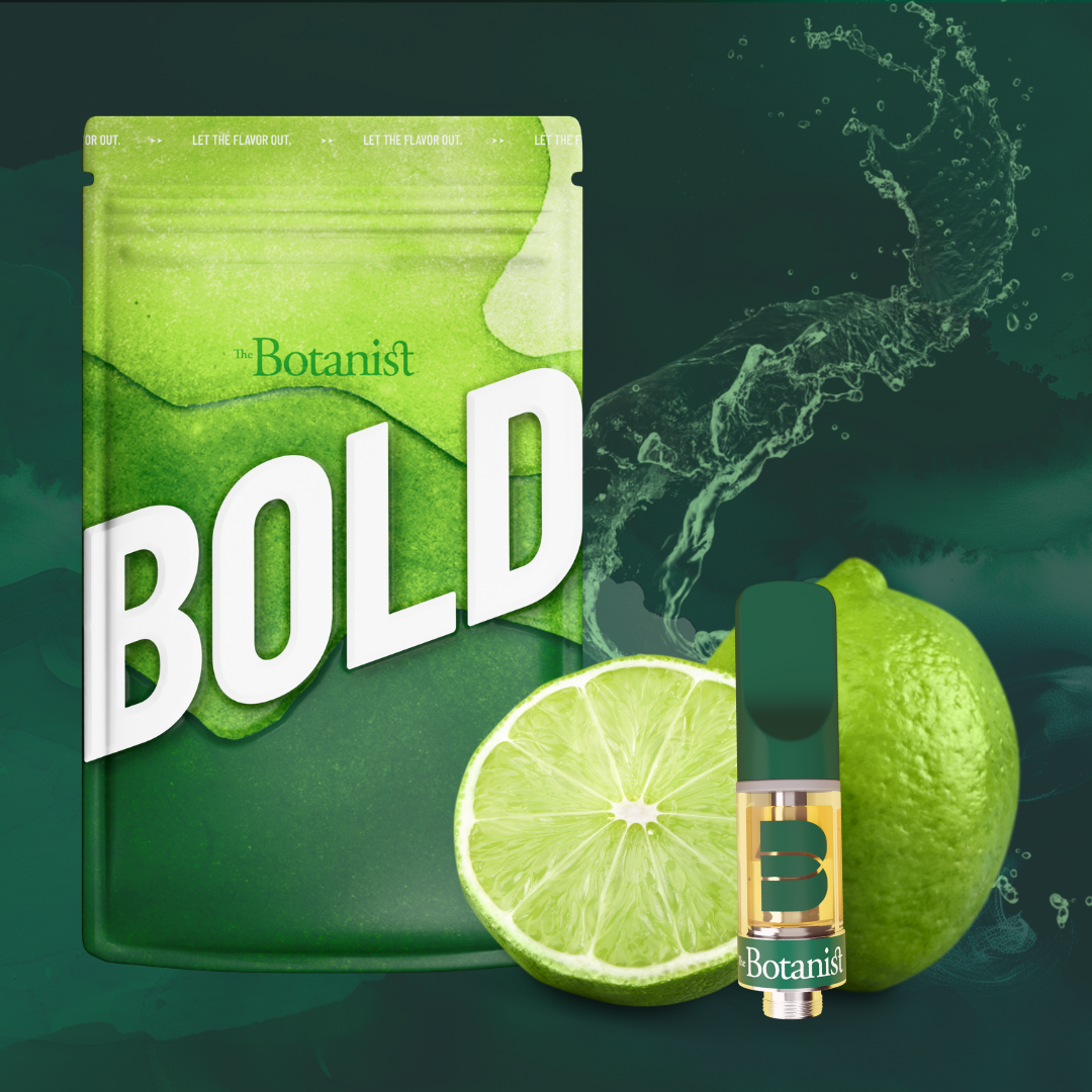 Photograph of product: The Botanist BOLD | Lime Blast (S) | .5g 510 Cartridge