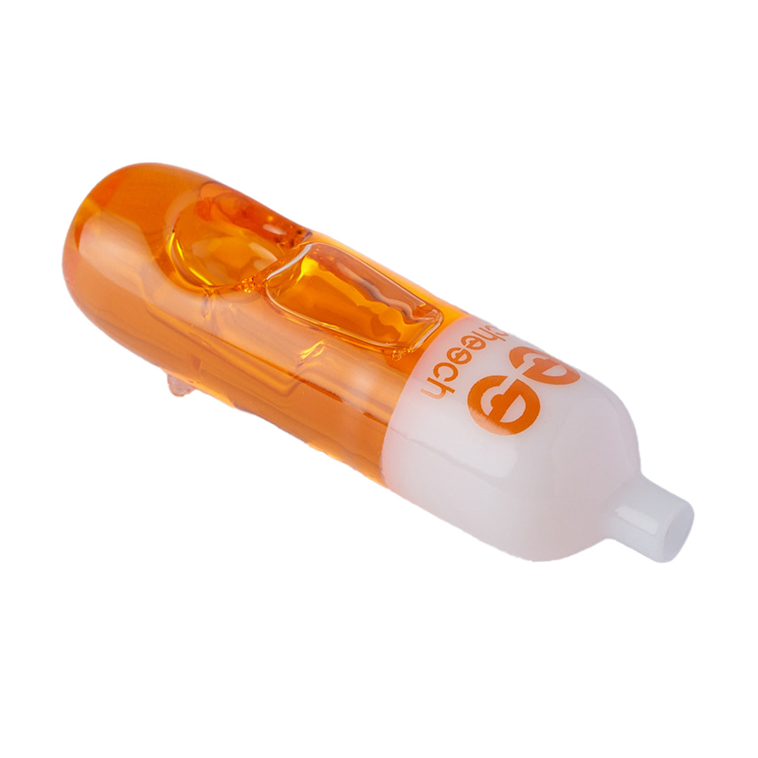 Photograph of product: Cheech | Glycerin Hand Pipe | Orange | 4.5"