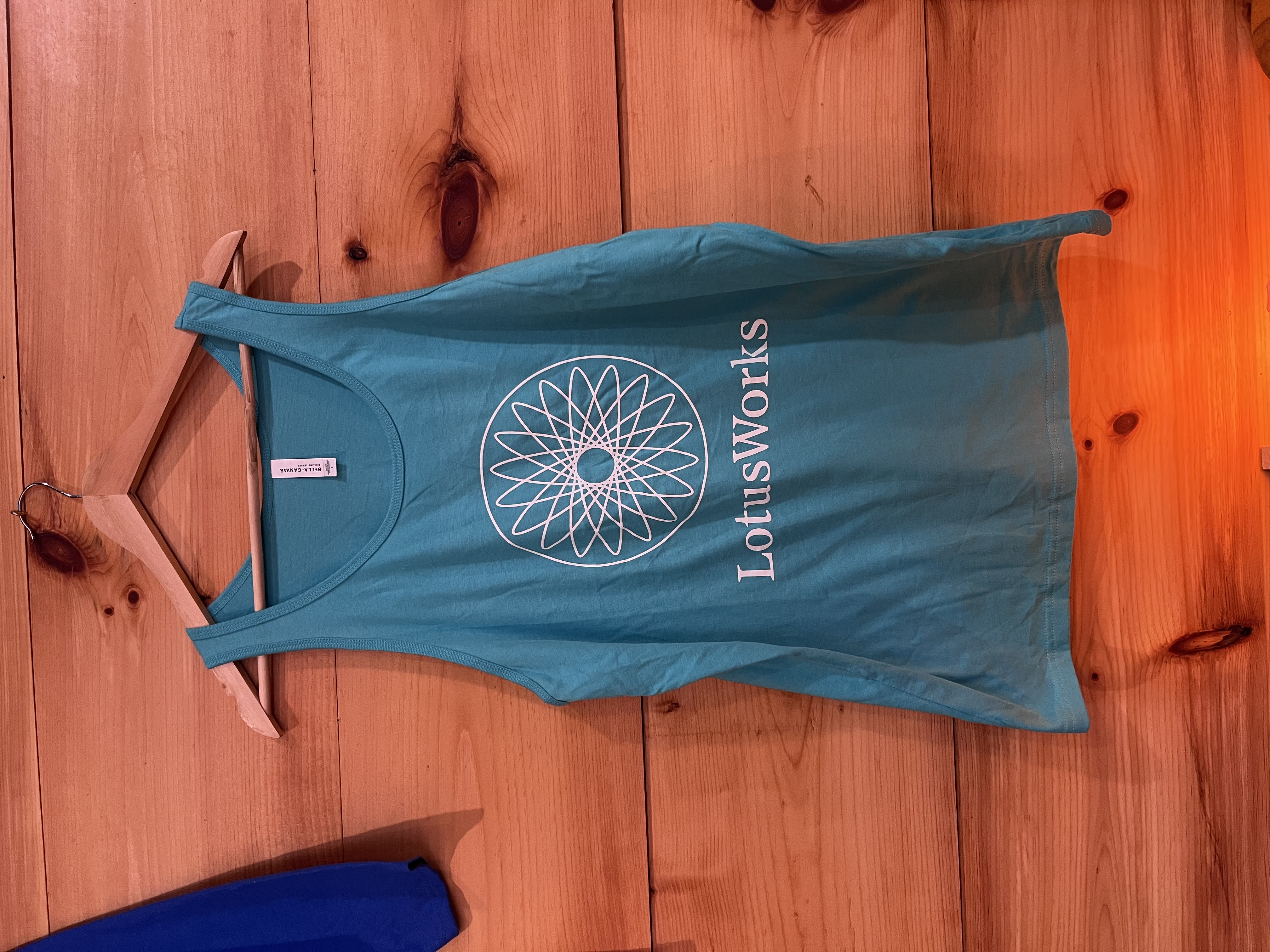 Photograph of product: LotusWorks Muscle Tank - Aqua Small