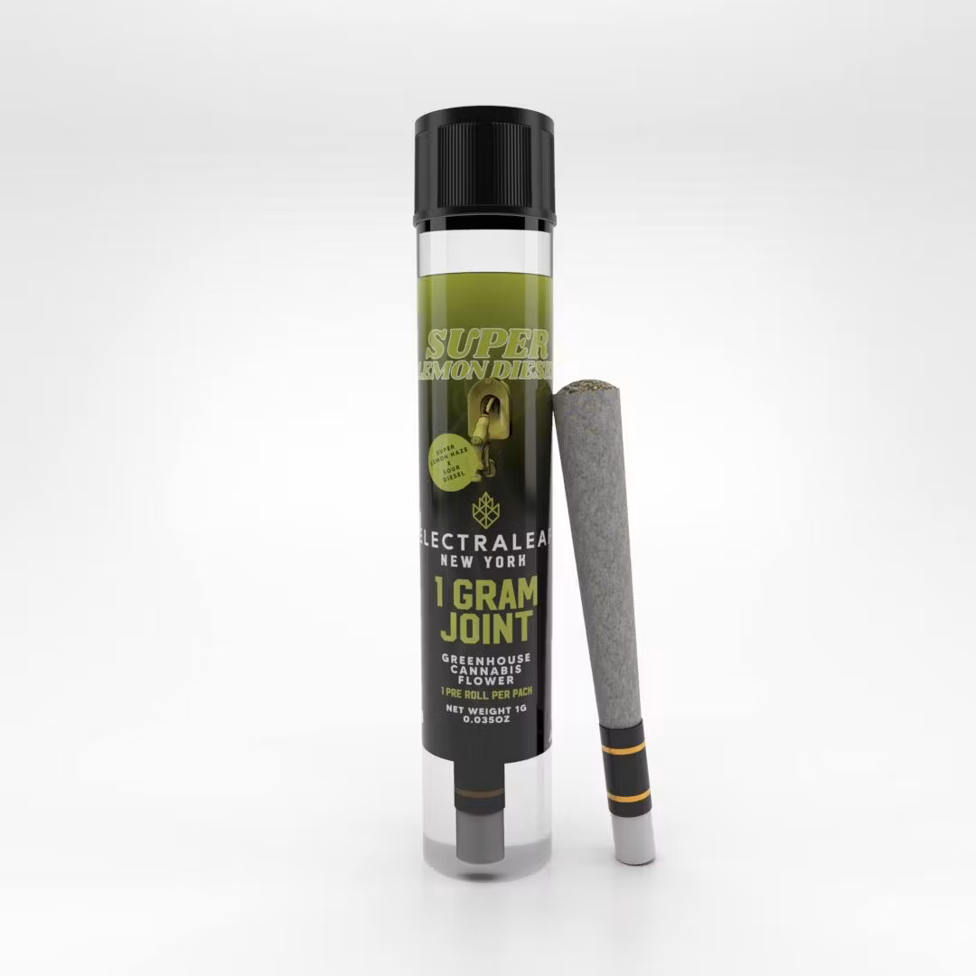 Photograph of product: Electraleaf | Super Lemon Diesel Ceramic Tip Pre-roll, 1g