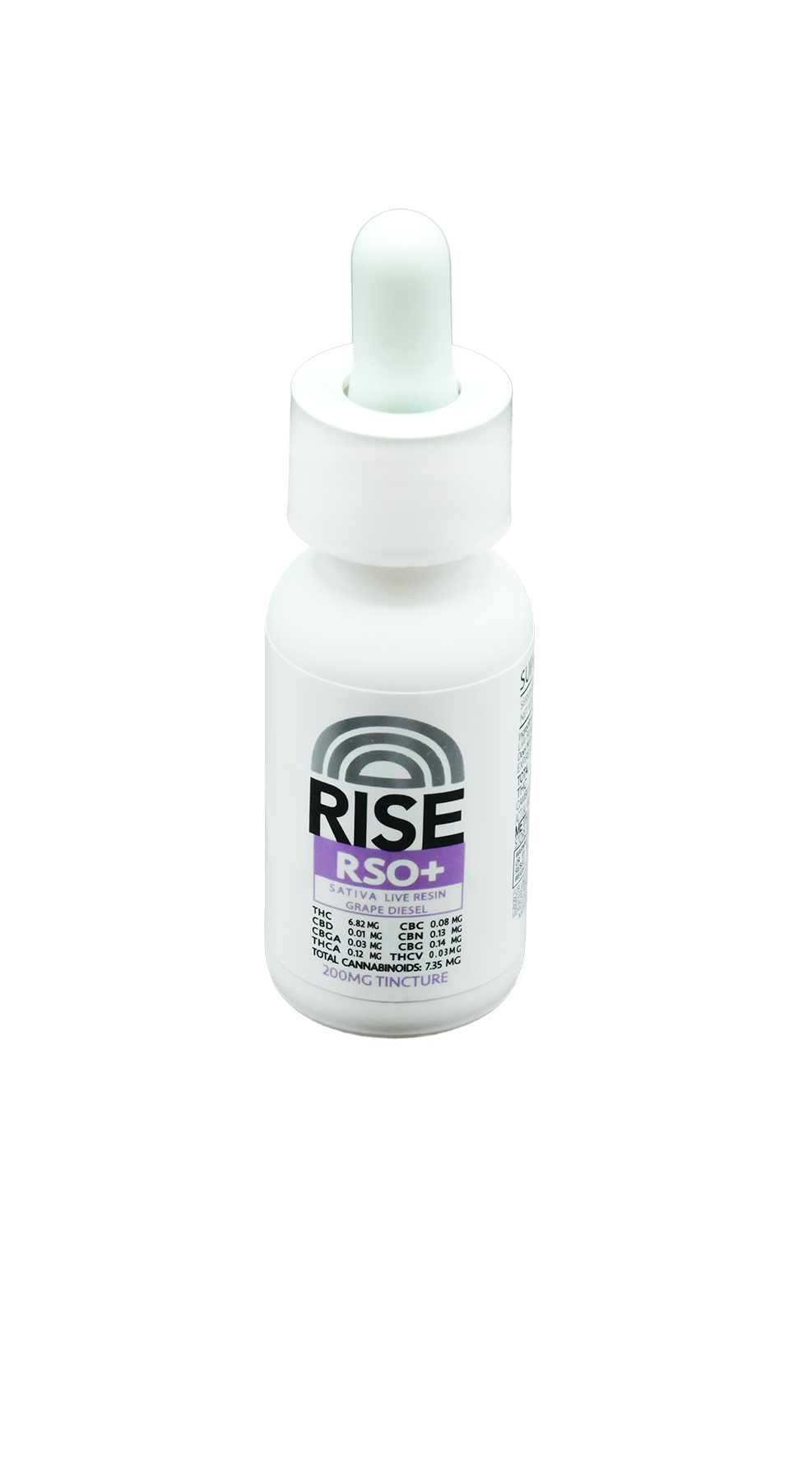 Photograph of product: RISE - 200mg RSO Tincture - Grape Diesel
